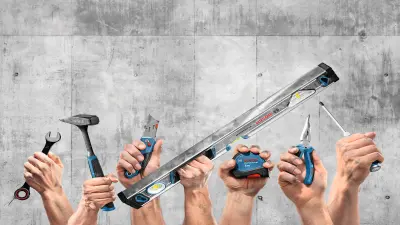 hands and power tools